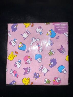 BNWT, Sanrio, hello kitty, luncheon napkins, 40 count